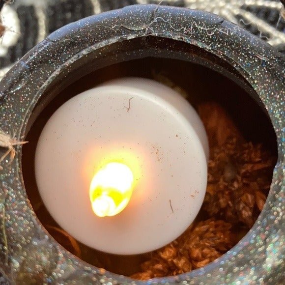 Cauldron autumn rustic lamp - Picture 11 of 12